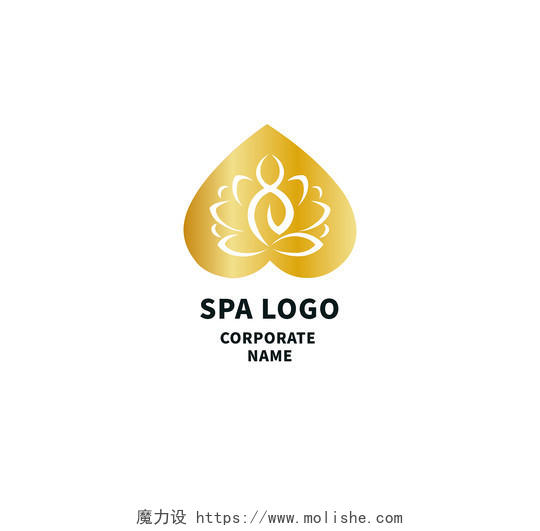 手LOGO手标志标识模板设计爱心LOGO手logo
